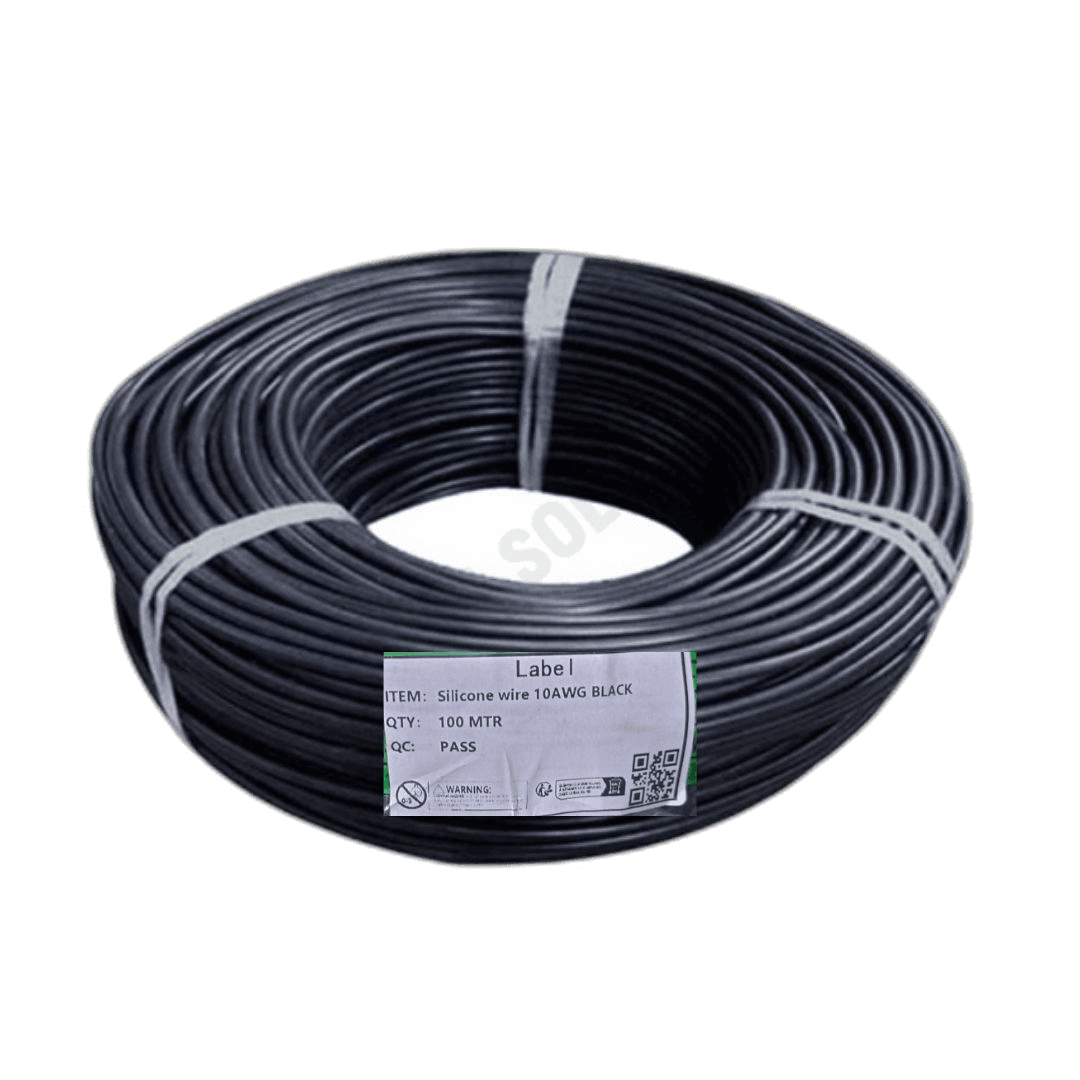 SILICONE WIRE 10AWG BLACK