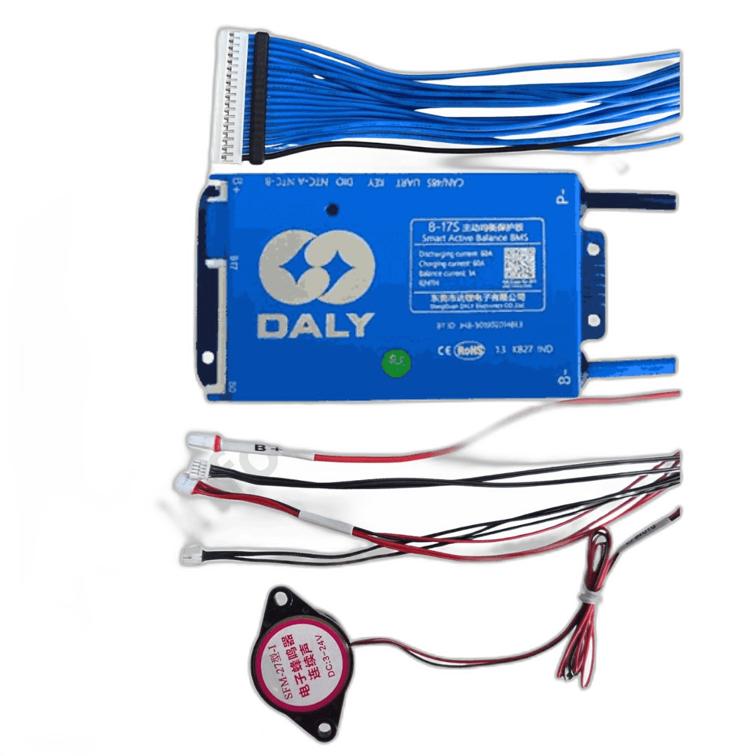 DALY SMART 8S-17S - 60AMP BMS - Inbuilt Balancer &amp; Bluetooth - 485+Can