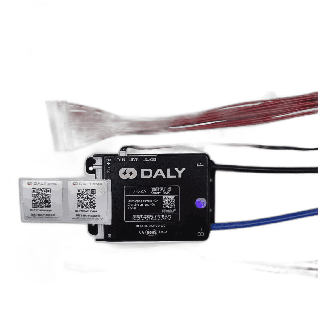 DALY BLACK 7S-24S- 40AMP SMART BMS